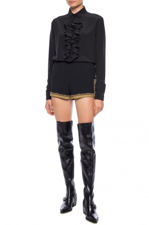 Embroidered shorts, zdjęcie 2 Embroidered shorts od Saint Laurent